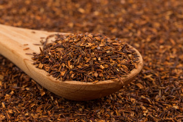 Heap of dry rooibos tea