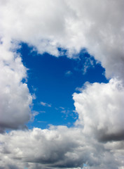 blue sky background with white clouds