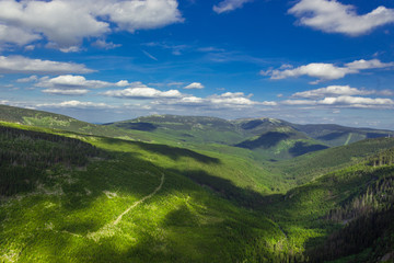 Naklejka premium Panorama of Giant mountain