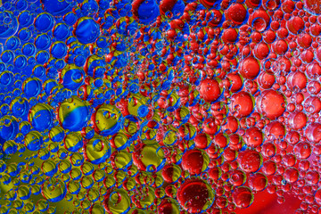 colorful background from water drops