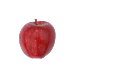 Red apple isolated on white.