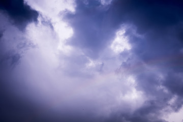 Naklejka na ściany i meble Rainbow in Clouds