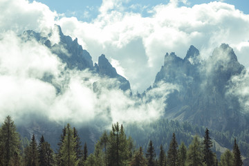 mountain landscape at the Dolomites