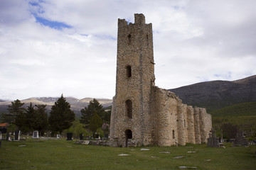 Old croatian church in Cetina village