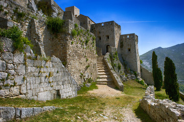 Fototapeta na wymiar Klis fortification near Split, Croatia