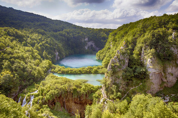 Fototapeta na wymiar Plitvice lakes in Croatia