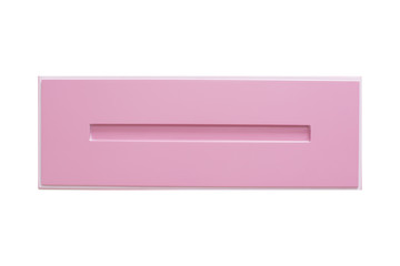 Kitchen, furniture facade, front view. The facade of the kitchen isolated on white background.