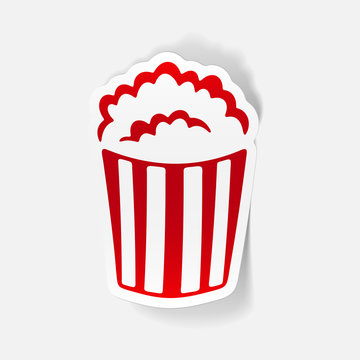 realistic design element: popcorn