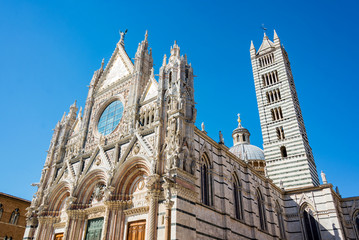 Fototapeta na wymiar Siena cathedral (duomo) in Siena, Tuscany, Italy