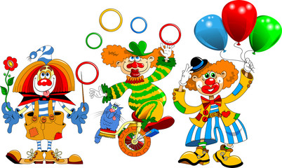 Obraz na płótnie Canvas Festival of clowns