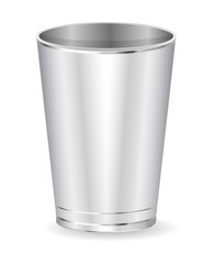 Steel Bucket Isolated