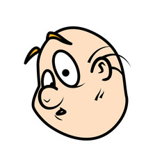 Shocked Man Face Expression