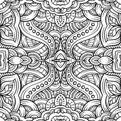 Fantasy decorative seamless pattern