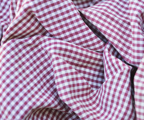 Checkered cloth pattern