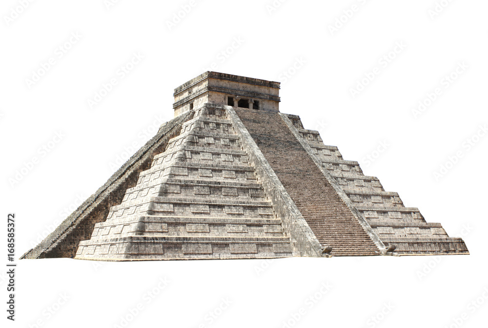 Canvas Prints Ancient Mayan pyramid (Kukulcan Temple), Chichen Itza, Yucatan, Mexico