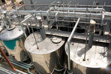 Industrial zone, Steel pipelines and equipment