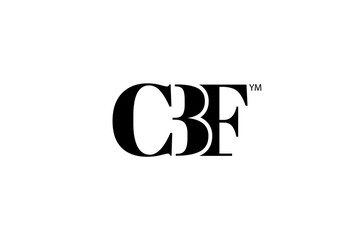 CBF Logo Branding Letter. Vector graphic design. Useful as app icon, alphabet combination, clip-art, and etc.