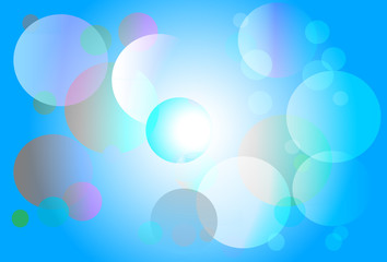 bokeh and gardiant graphic blue light