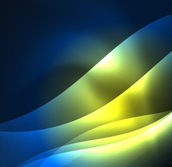 Illuminated neon waves