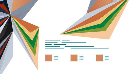 Modern triangle presentation template