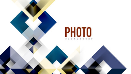 Business presentation geometric template