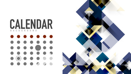 Business presentation geometric template