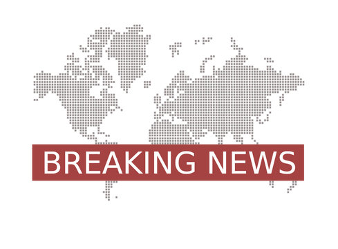 Breaking News mit Weltkarte