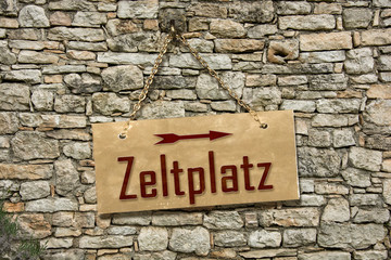 Schild 235 - Zeltplatz