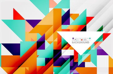 Triangle pattern design background