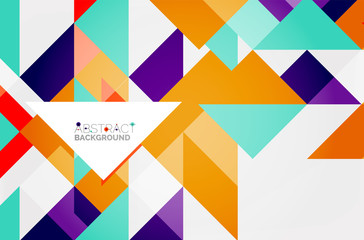 Triangle pattern design background