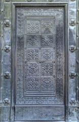 Ancient forged door.