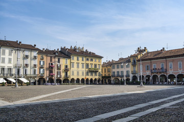 Fototapeta na wymiar Lodi (Italy): Cathedral square (piazza del Duomo)