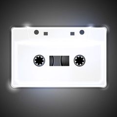 Audio cassette tape vector illustration