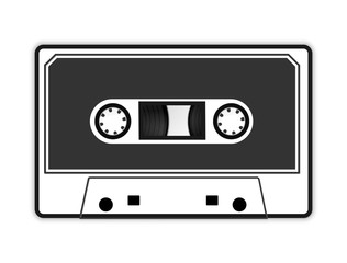 Audio cassette tape vector illustration