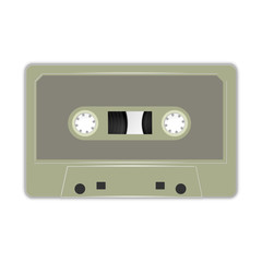 Audio cassette tape vector illustration