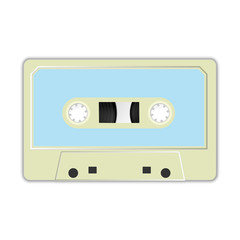Audio cassette tape vector illustration