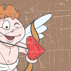 Naughty Cupid Set Target - Vintage Valentine Graphic