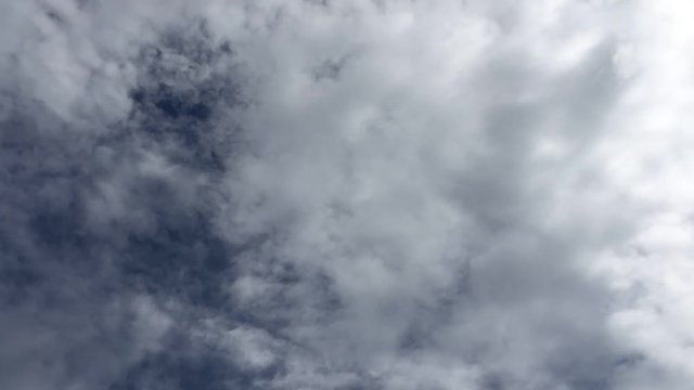 Blue sky with white clouds Time lapse 