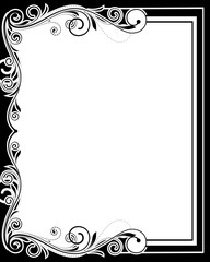Retro Flourish Design Frame