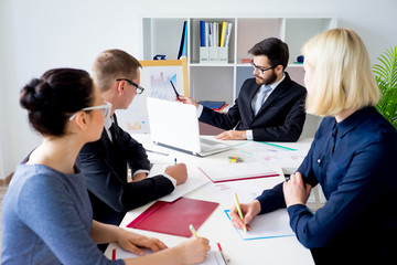 Business meeting in progress