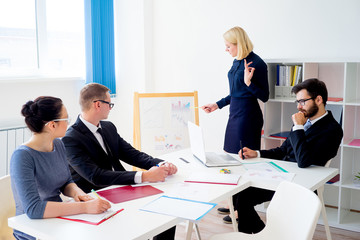 Business presentation in progress