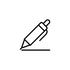 writing pen line black  icon