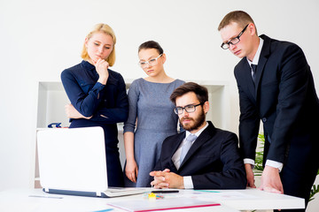Group of office workers