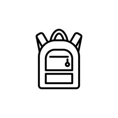 backpack expedition line black icon