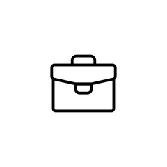 briafcase diplomat line black icon