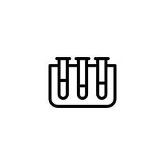 vial laboratory analysis line black icon