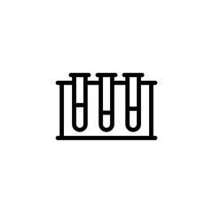 vial laboratory analysis line black icon