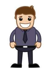 Over Excitement Laughing Businessman