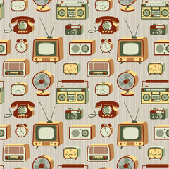 Retro electronics pattern