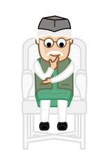 Old Pakistan Politician Character